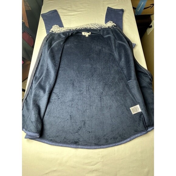 Cuddl Duds Jacket Small Full Zip Soft Blue Women’s Long Pockets LRC7-2 - Picture 5 of 9